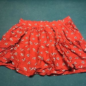 Rust bird skirt